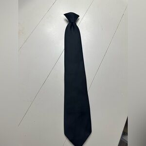 Classic Men's Black Silk Tie - Ketch Clip On